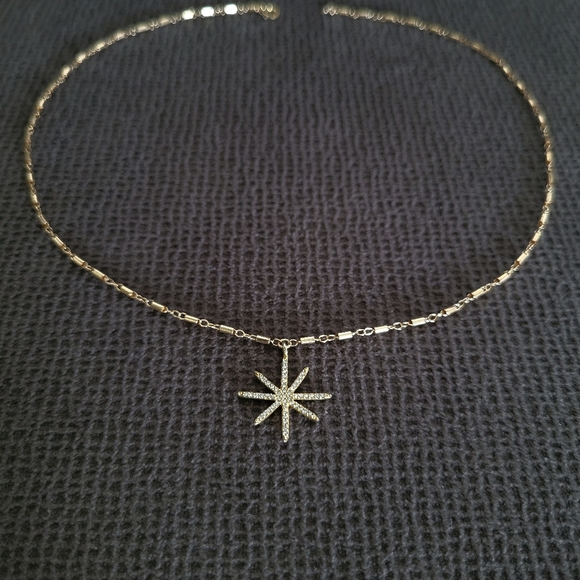 Gold💛 Filled Link Bar Chain⛓️ with Star⭐ Pendant - Picture 9 of 15
